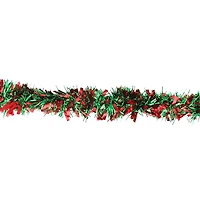 50ft. Christmas Shiny Red & Green Tinsel Garland