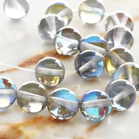Gray Opal Glass Round Beads, 10mm by Bead Landing™