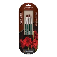 Silver Brush Limited Ruby Satin® SH 4 Piece Basic Brush Set