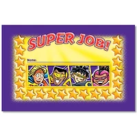 North Star Teacher Resource Super Job Incentive Punch Cards, 6 Packs of 36