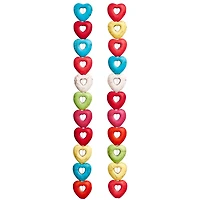 12 Pack:  Reconstituted Stone Heart Beads, 15mm by Bead Landing™