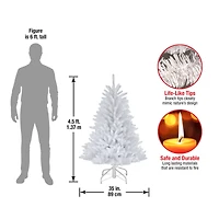 4.5ft. Unlit Dunhill® White Fir Artificial Christmas Tree