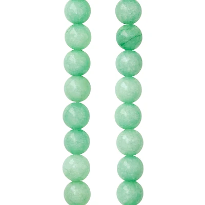 12 Pack: 8mm Mint Round Beads by Bead Landing™