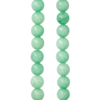 12 Pack: 8mm Mint Round Beads by Bead Landing™