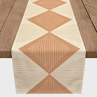 Loose Lines Triangle 16" x 72" Cotton Twill Runner