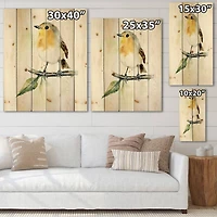 Designart - Little Robin Bird On A Branch