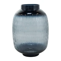 Black & Gray Ombre Glass Vase Set