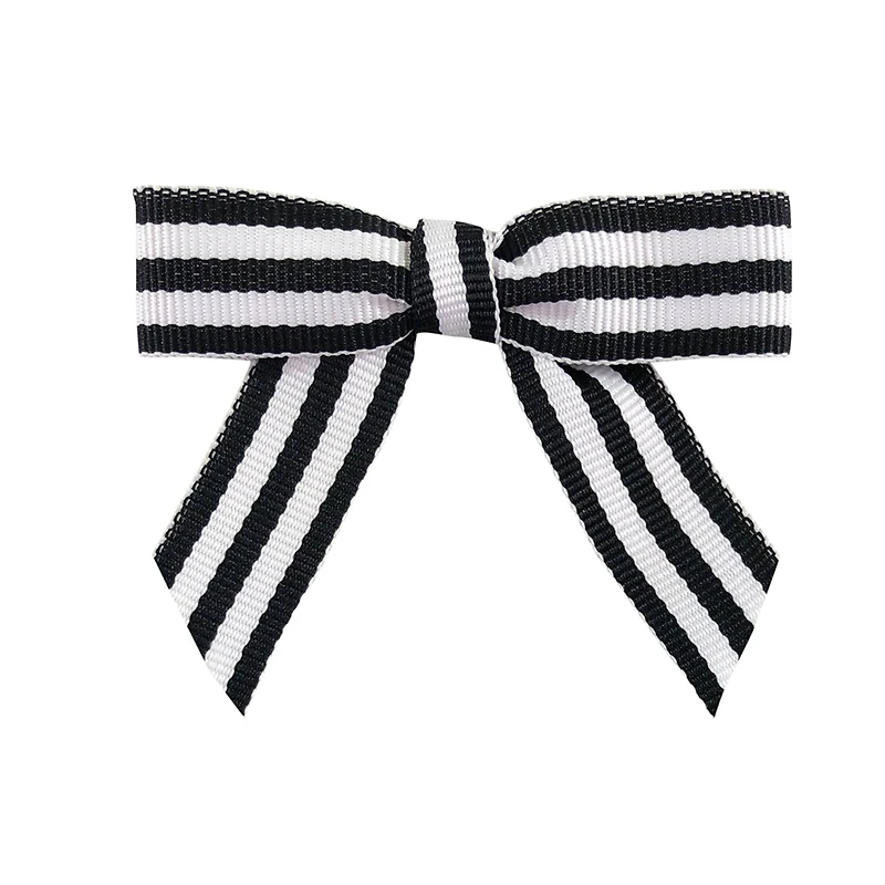 JAM Paper 5/8" Grosgrain Stripes Twist Tie Bows