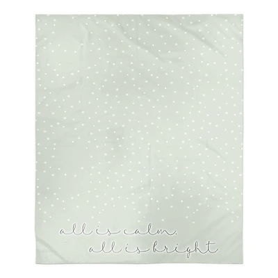 Snowy Calm Bright 50x60 Sherpa Fleece Blanket