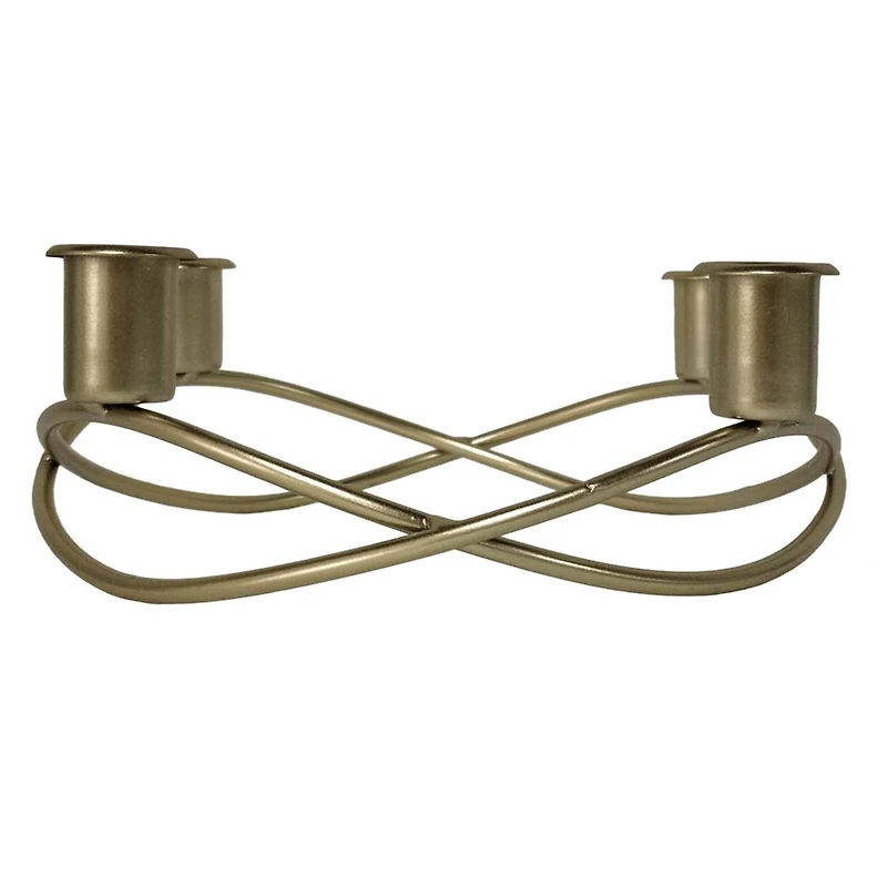 8.5" Gold Circle Taper Candle Holder by Ashland®