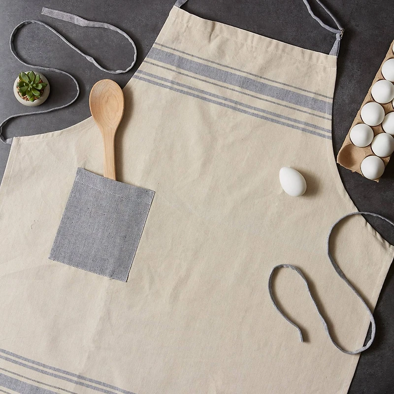 DII® Nautical Blue French Stripe Chef Apron