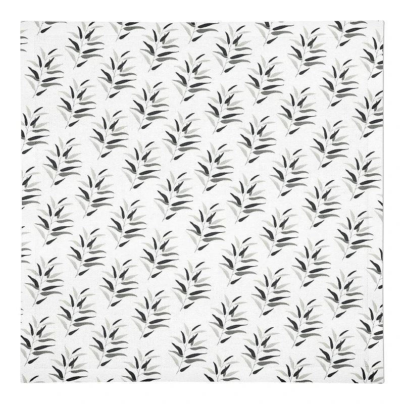 Dark Leaf Pattern 10" x 10" Cotton Twill Napkin