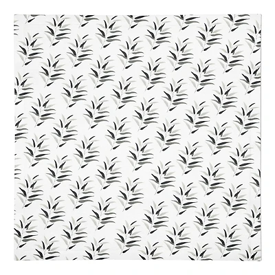 Dark Leaf Pattern 10" x 10" Cotton Twill Napkin
