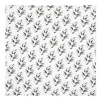 Dark Leaf Pattern 10" x 10" Cotton Twill Napkin