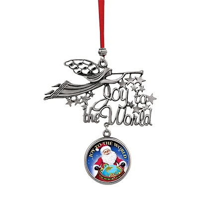 Joy to the World Santa Joy To The World JFK Half Dollar Ornament