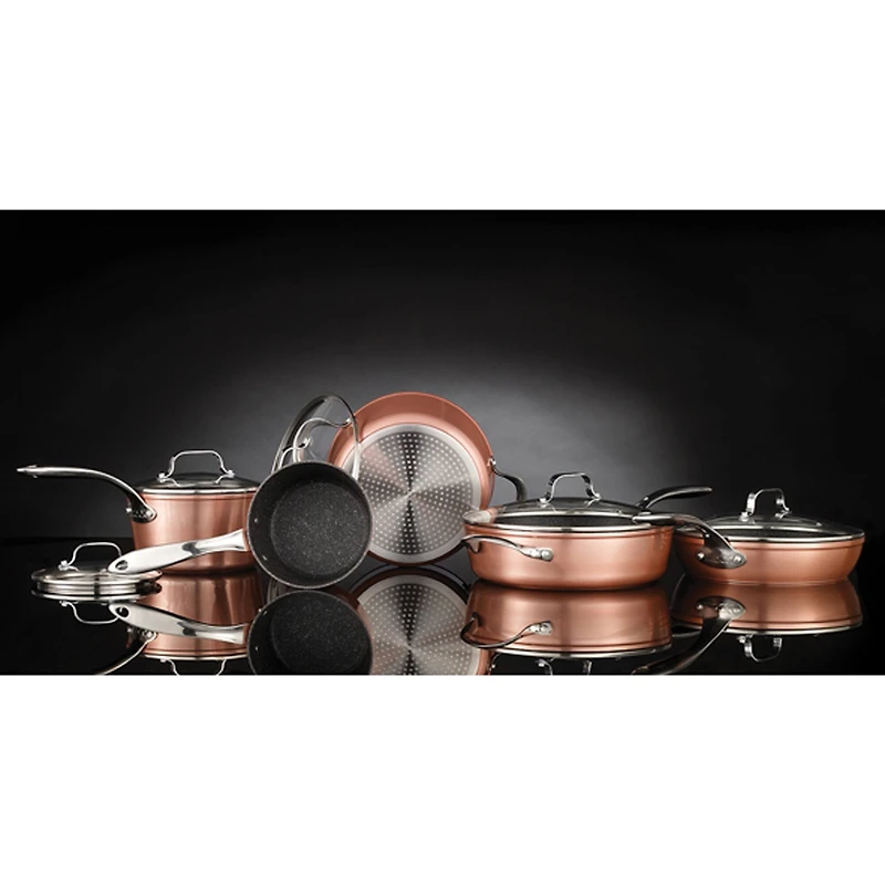 THE ROCK by Starfrit 10-Piece Copper Cookware Set