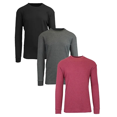 Galaxy by Harvic Long Sleeve Classic Men's Thermal Shirt 3 Pack