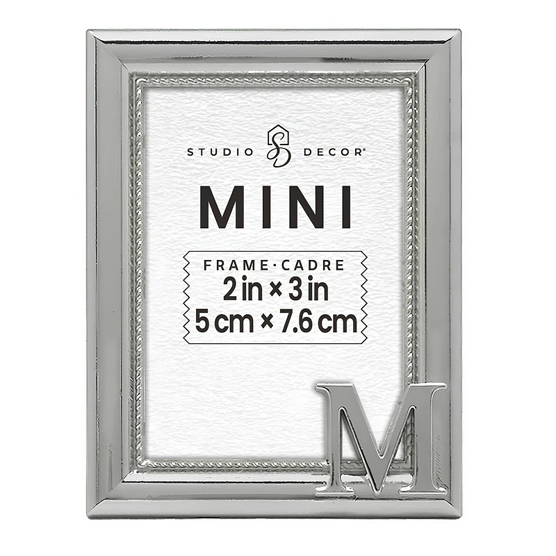 Mini Silver M Frame by Studio Décor®