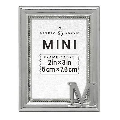Mini Silver M Frame by Studio Décor®