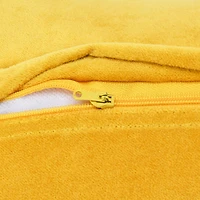 Hello Honey® Mustard Dragonfly Cotton Velvet Pillow