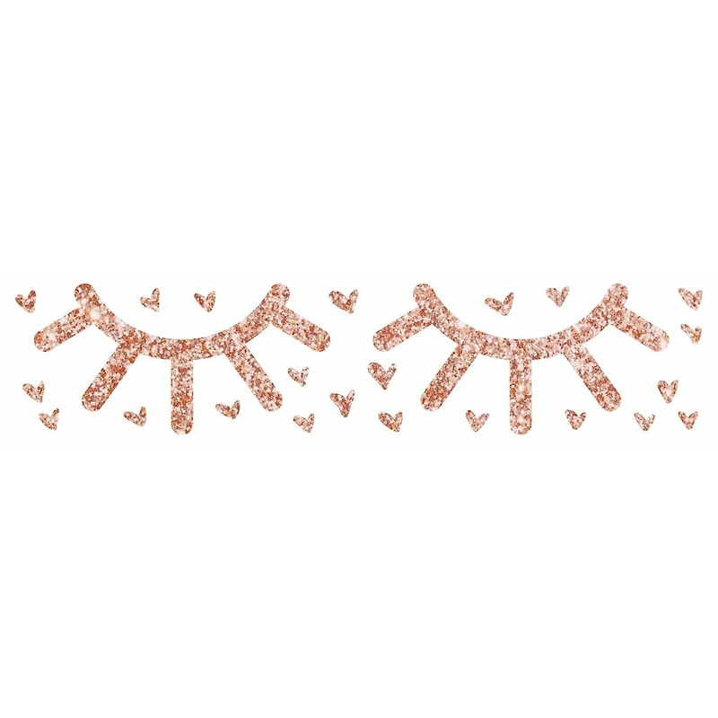 RoomMates Eyelash Peel & Stick Glitter Wall Decals