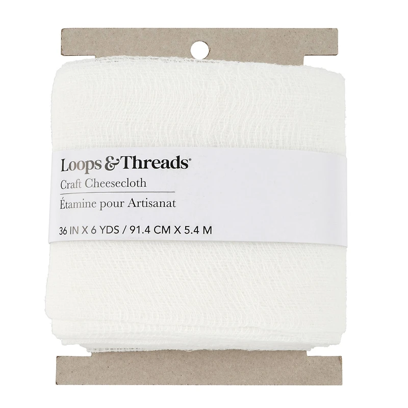 White Craft Cheesecloth by Loops & Threads®
