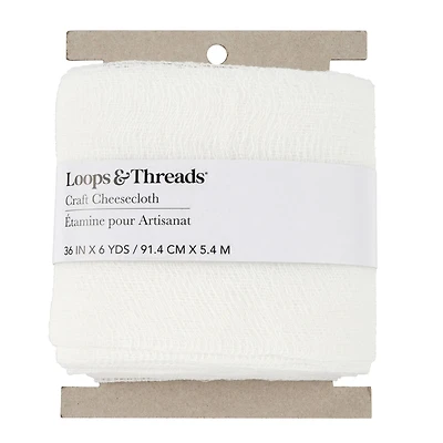 White Craft Cheesecloth by Loops & Threads®