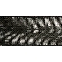 2.5" x 25ft. Black Wired Faux Burlap Ribbon by Celebrate It™