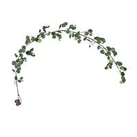 6.5ft. Pre-Lit LED Green Eucalyptus Garland