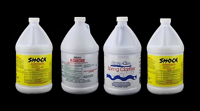 Pool Central 4 Piece Crystal-Aqua Swimming Pool Opening Kit