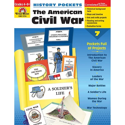 Evan Moor® History Pockets, The American Civil War, Grades 4-6