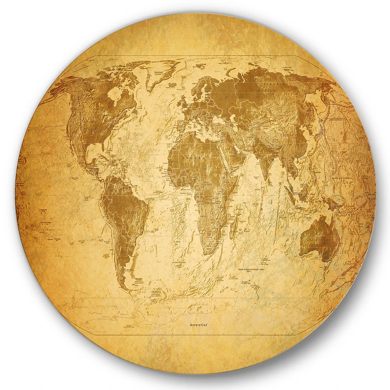 Designart - Ancient Map of The World X