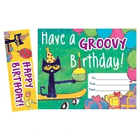 Edupress® Pete the Cat Groovy Birthday Bookmark Awards, 3 Packs of 30