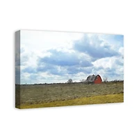 Blue Skies Barn 16" x 24" Canvas Wall Art
