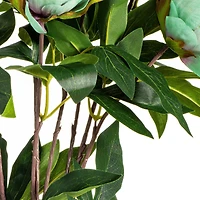 Artificial Green Peony Spray