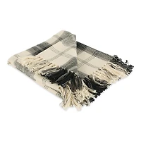 DII® Black & Cream Farmhouse Woven Throw