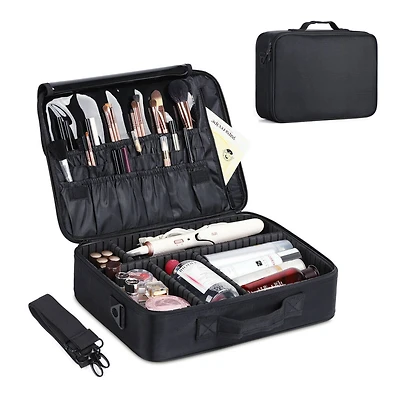 NEX™ Large Black Travel Cosmetic Organizer