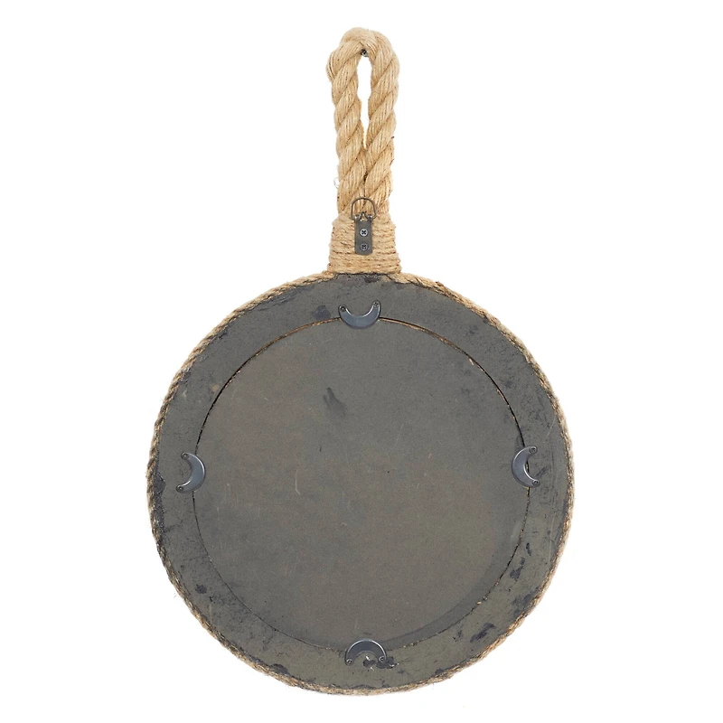 Natural Brown Rope Coastal Wall Mirrors Set