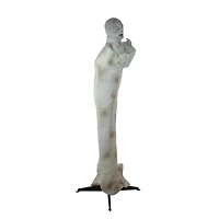 5ft. Pre-Lit White & Brown Animated Mummy with Glowing Eyes Halloween Décor