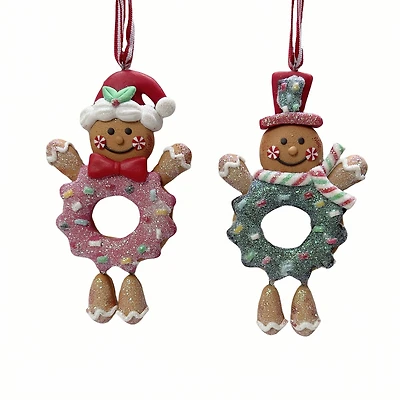 Assorted 5" Gingerbread Clay Ornament by Ashland®, 1pc.