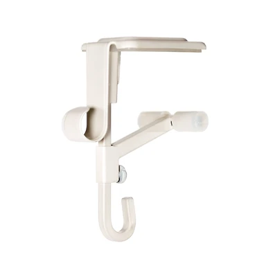 White Mantel Garland & Christmas Stocking Hanger, 2ct.