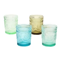 Hello Honey® 12oz. Embossed Drinking Glasses, 4ct.