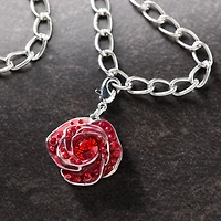 Red Austrian Crystal Rose Charm by Bead Landing™