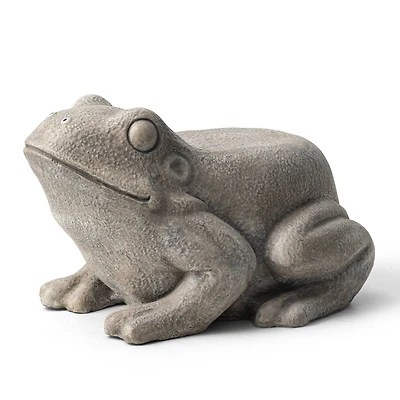 Glitzhome® 15.25" Frog Garden Statue Planter Stand