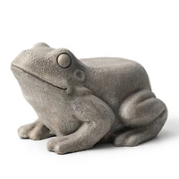 Glitzhome® 15.25" Frog Garden Statue Planter Stand