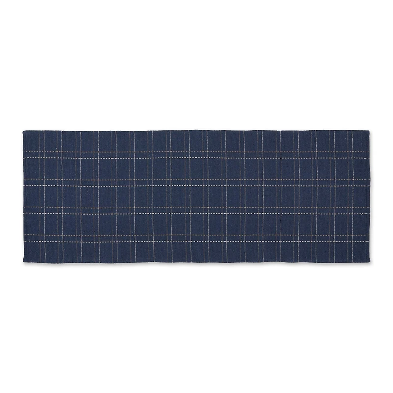 DII® Variegated Plaid Recycled Yarn Floor Runner