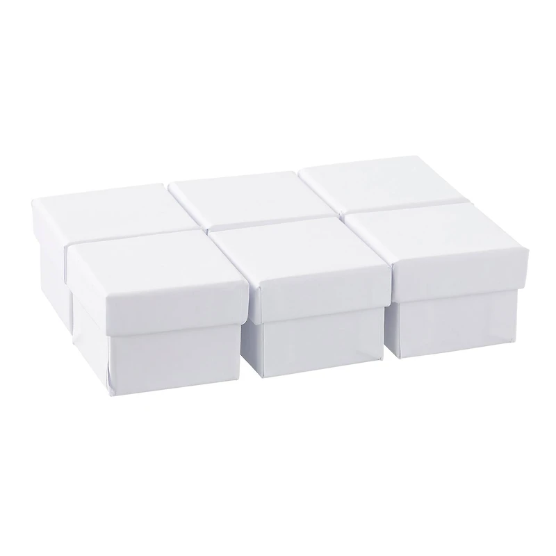 12 Packs: 6 ct. (72 total) White Ring Boxes by Bead Landing™