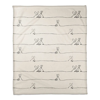 Easter Bunnies Design 4 50" x 60" Coral Fleece Blanket