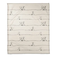 Easter Bunnies Design 4 50" x 60" Coral Fleece Blanket