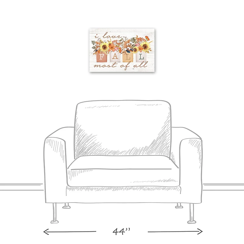 Love Fall Bouquets Canvas Wall Art